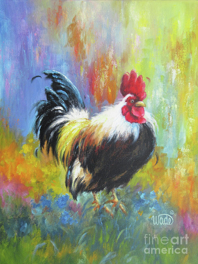 Rooster 32 Painting by Vickie Wade - Fine Art America