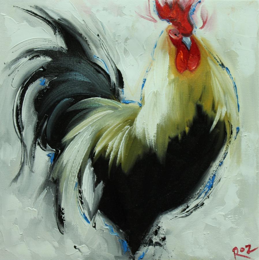 Rooster Chicken Painting - Rooster 792 by Rosilyn Young
