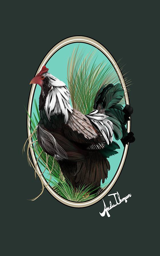 Rooster Mixed Media by Andrew Thompson Rooster Mixed Media by Andrew Thompson