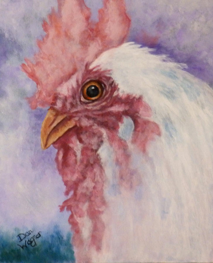 Rooster Painting by Dan Wagner