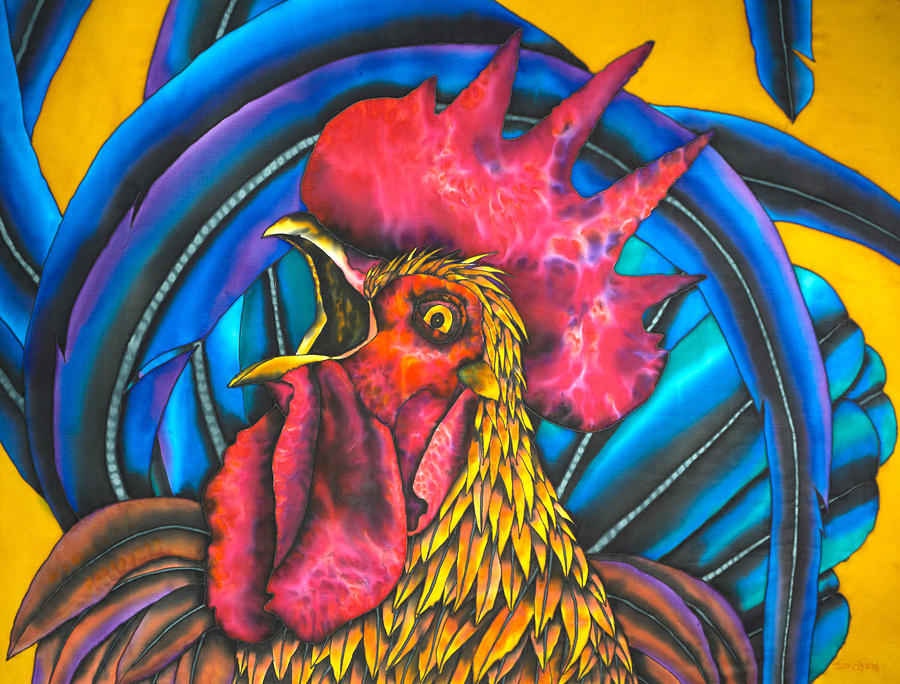 Rooster Painting by Daniel Jean-Baptiste