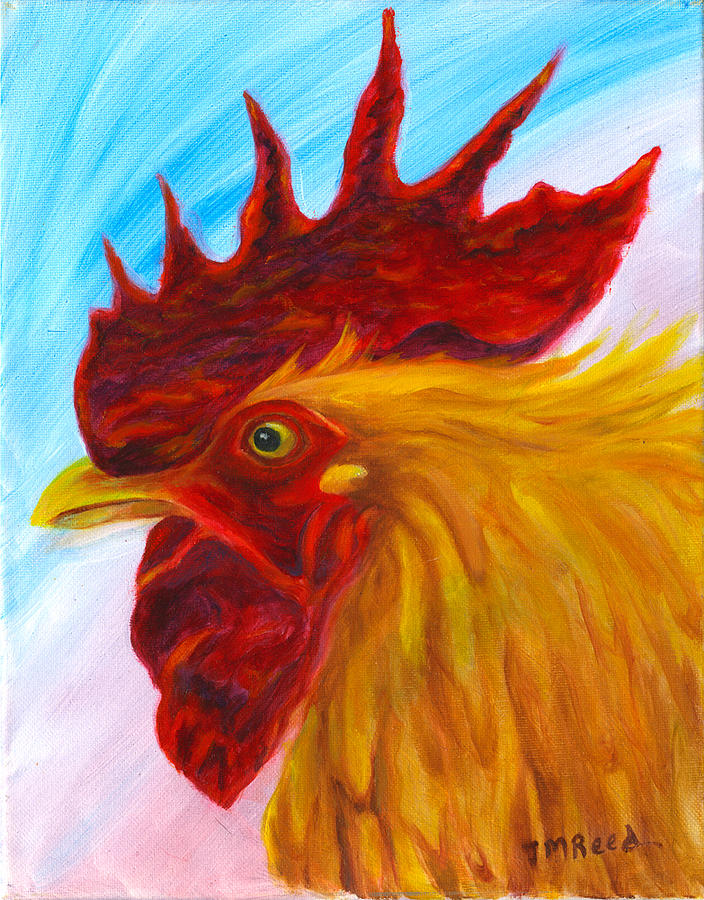 Rooster Painting by Janet Reed - Fine Art America