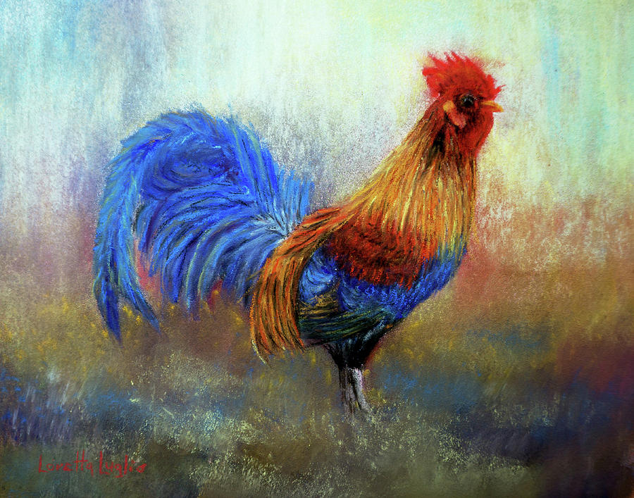 Rooster Painting by Loretta Luglio