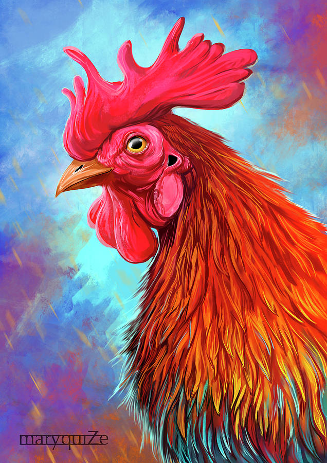 Петух закрой. Character Design Art петух. Chicken Digital Art. Fire cock.