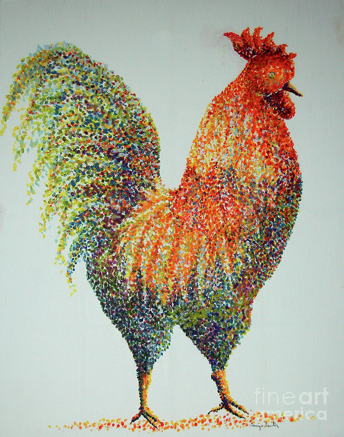 Rooster Pointillism by Tamyra Crossley Rooster Pointillism by Tamyra Crossley