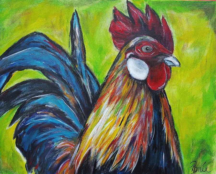 Rooster Painting by Renee Vandevere - Fine Art America