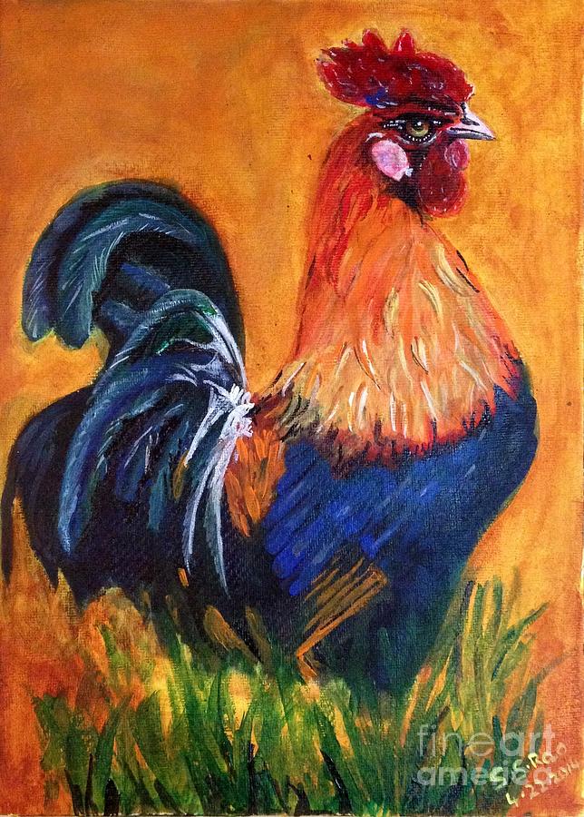 Rooster Painting by Samanvitha Rao - Fine Art America