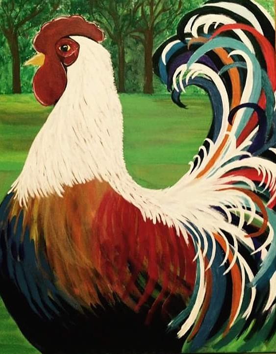 Rooster Tail Painting by Lindsay Smith - Fine Art America