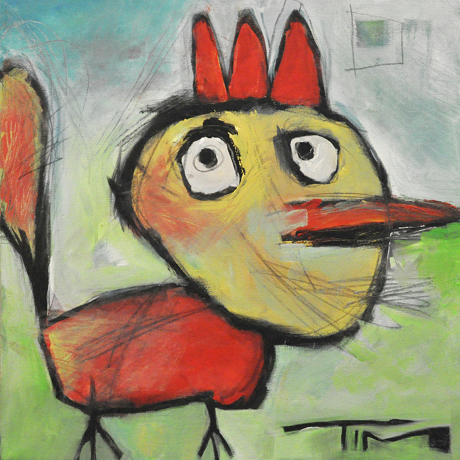 Rooster Painting by Tim Nyberg