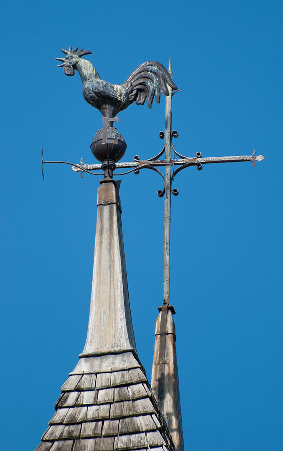 Rooster Weathervane Photograph by Jani Freimann