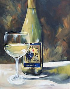 Rooster Wine - SOLD Painting by Torrie Smiley
