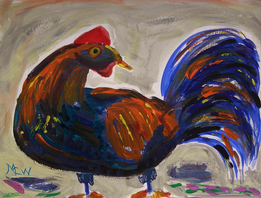 Rooster with an Attitude Painting by Mary Carol Williams