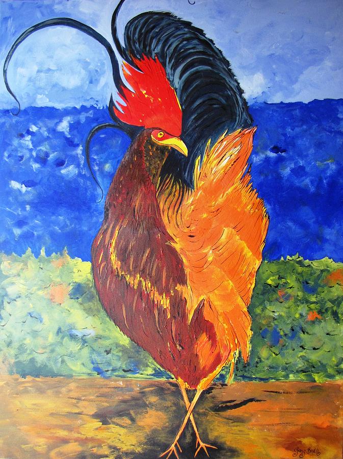 The Stud of My Hens Painting by Gary Smith