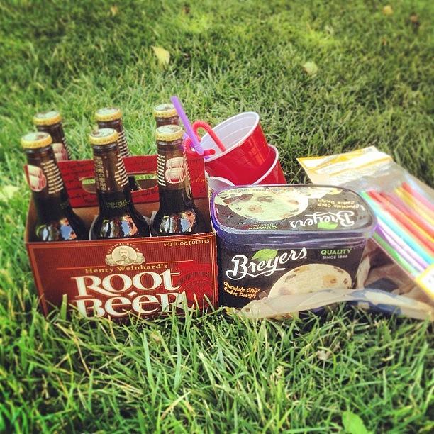 Summer Photograph - Root Beer Float Picnic?? I Think Yes!! by Morgan Weiss
