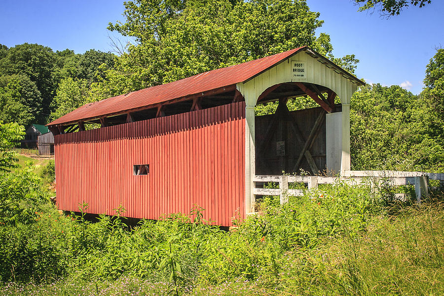 Root Covered Bridge  Photograph by Jack R Perry