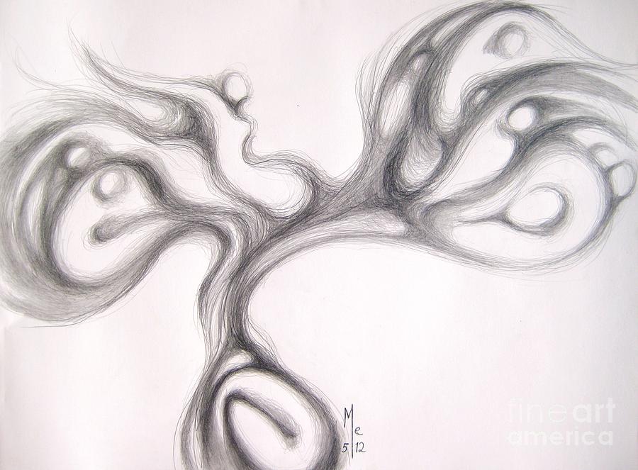 Tree Drawing - Root of Diversity by Marat Essex