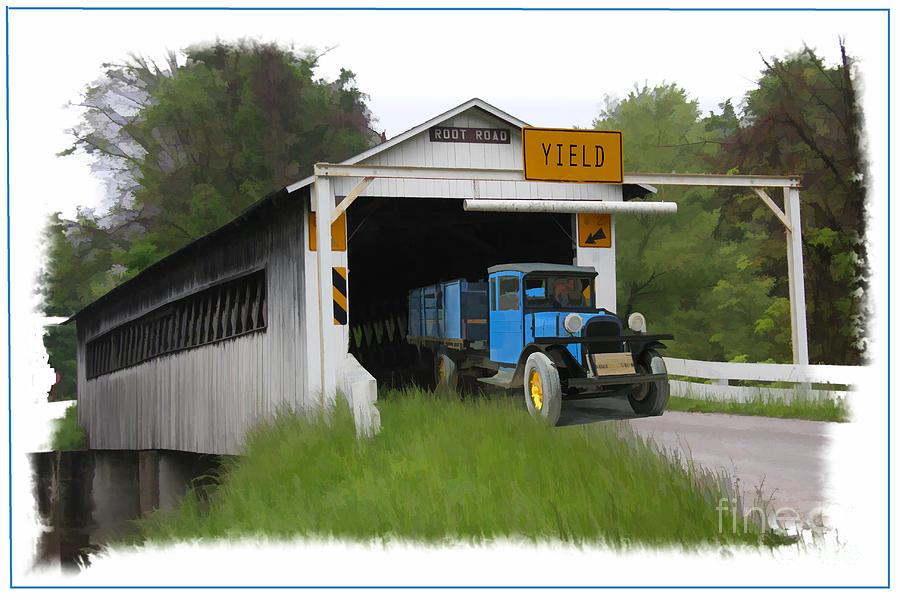 Root Road Covered Bridge Photograph by Tom Griffithe