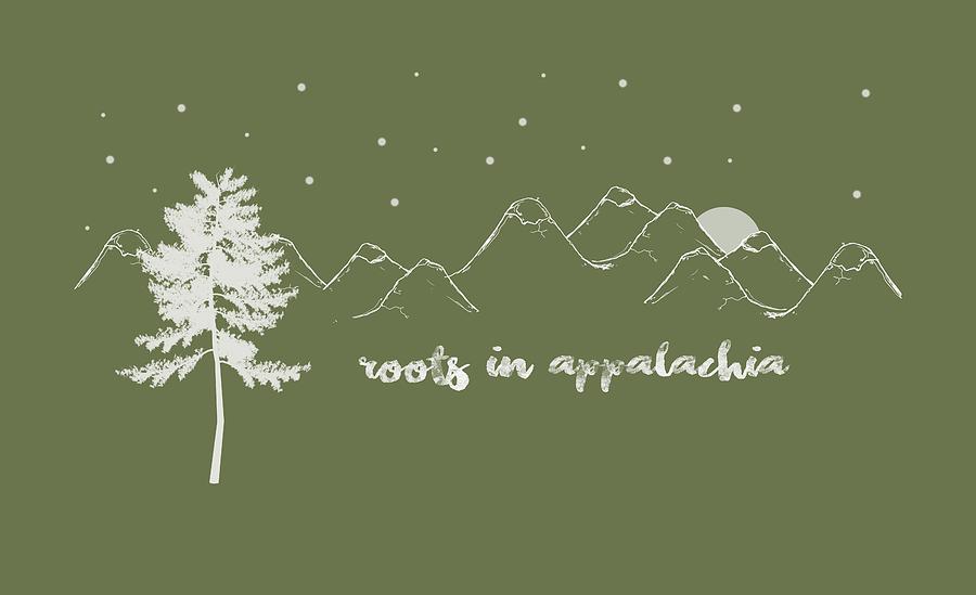 Mountain Digital Art - Roots in Appalachia by Heather Applegate