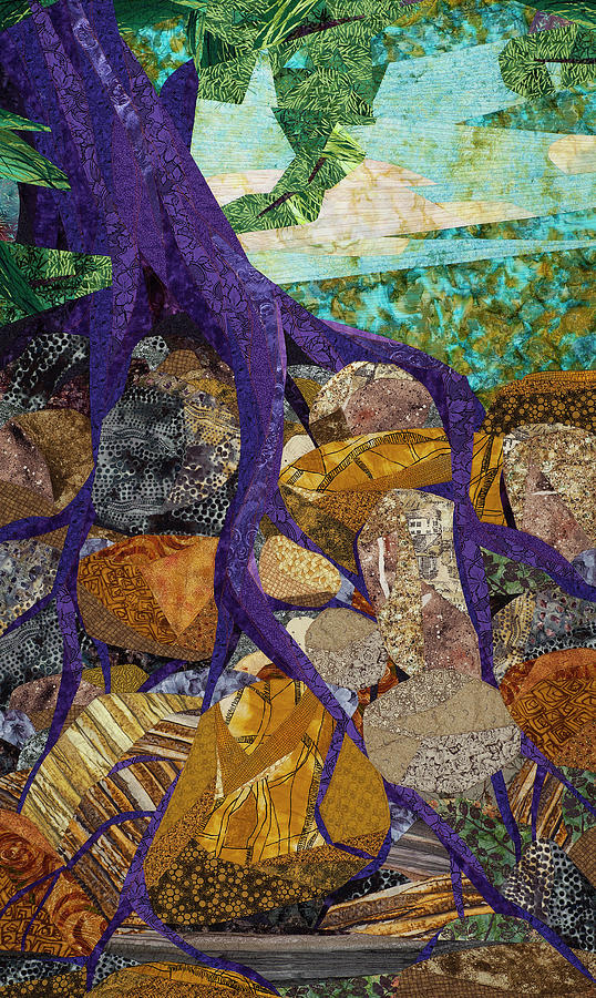 Tree Tapestry - Textile - Roots Run Deep by Linda Beach Tree Tapestry - Textile - Roots Run Deep by Linda Beach