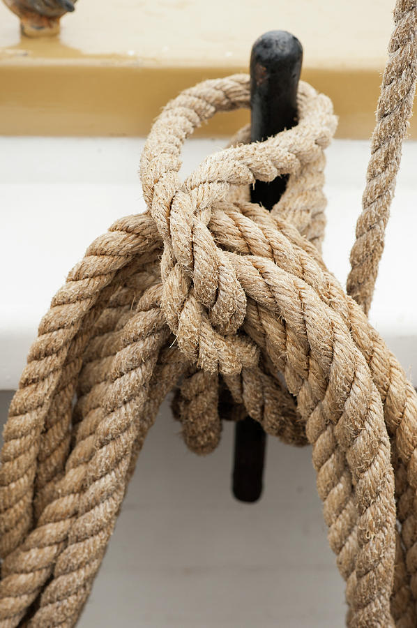 Boston Photograph - Rope and Peg by Diana Pozzi