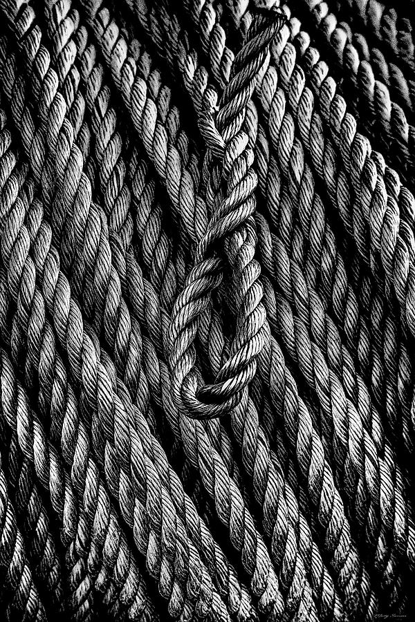 Rope and Texture Photograph by Marty Saccone