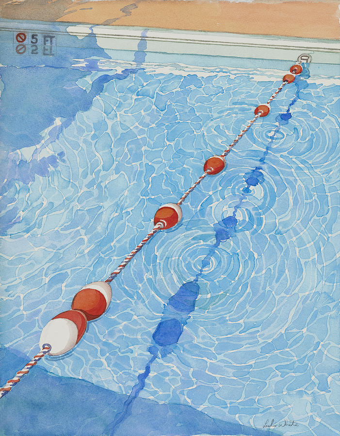 Rope Floats Painting by Leslie White - Fine Art America