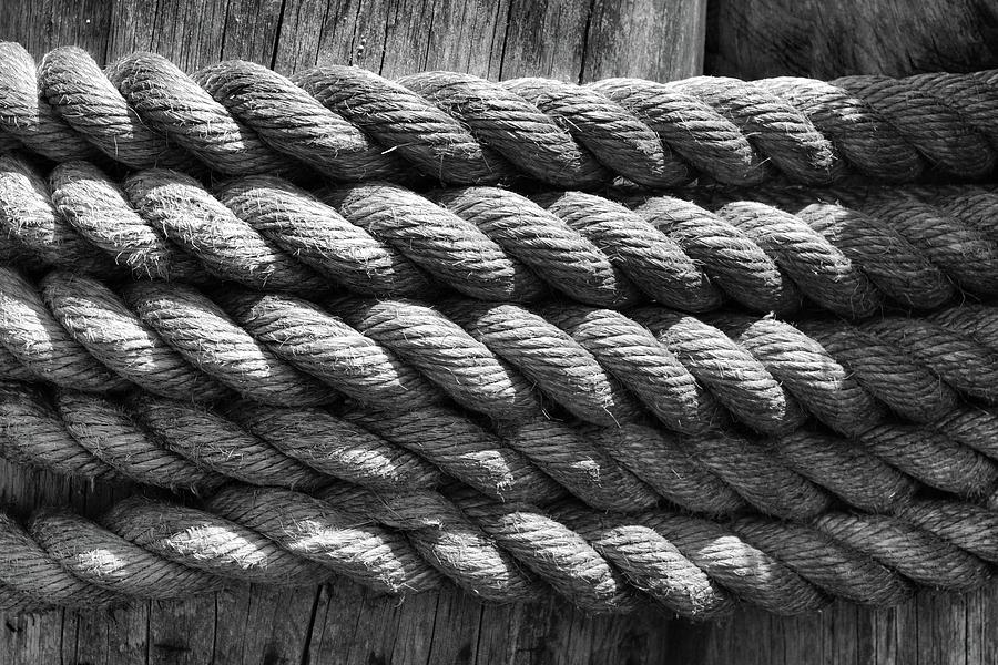 Rope In The Sunlight Two  Photograph by Lyle Crump