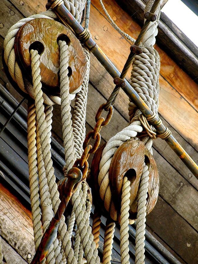 Rope Rigging Photograph by Darkus Photo - Pixels