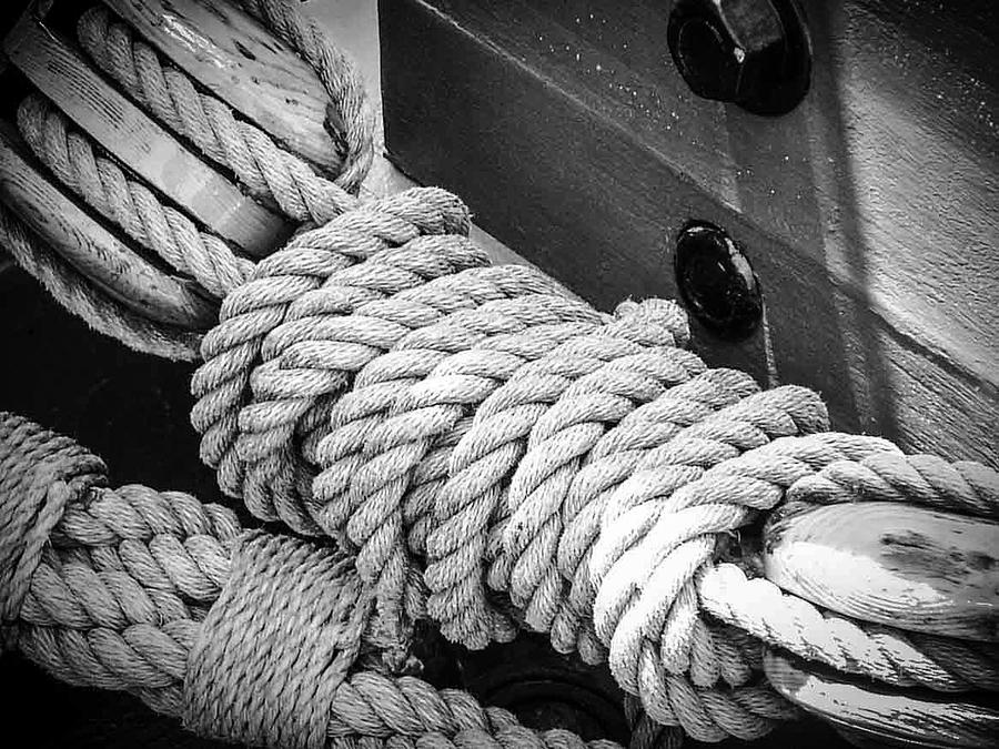 Ropes And Pulleys Photograph by K Hines - Fine Art America