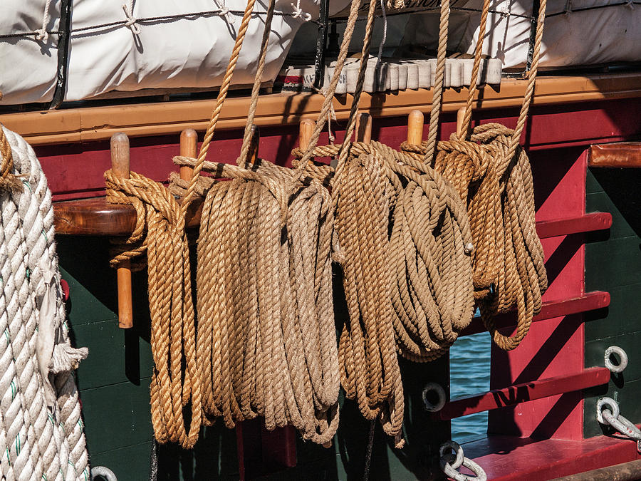 Ropes Photograph by Stewart Helberg