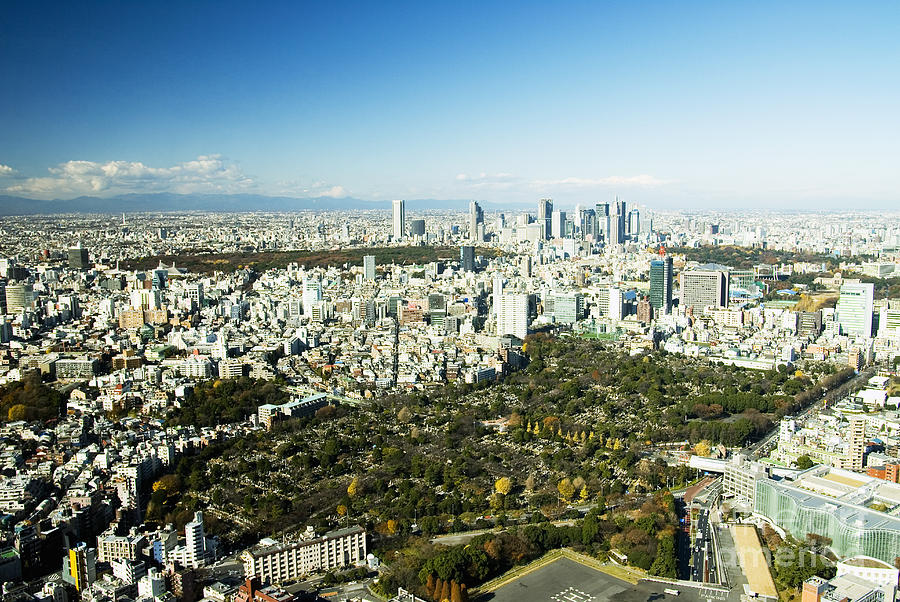 Unique Photograph - Roppongi Aerial veiw by Bill Brennan - Printscapes