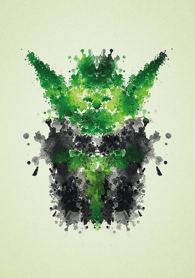 Cool Digital Art - Rorschach Yoda by Philipp Rietz