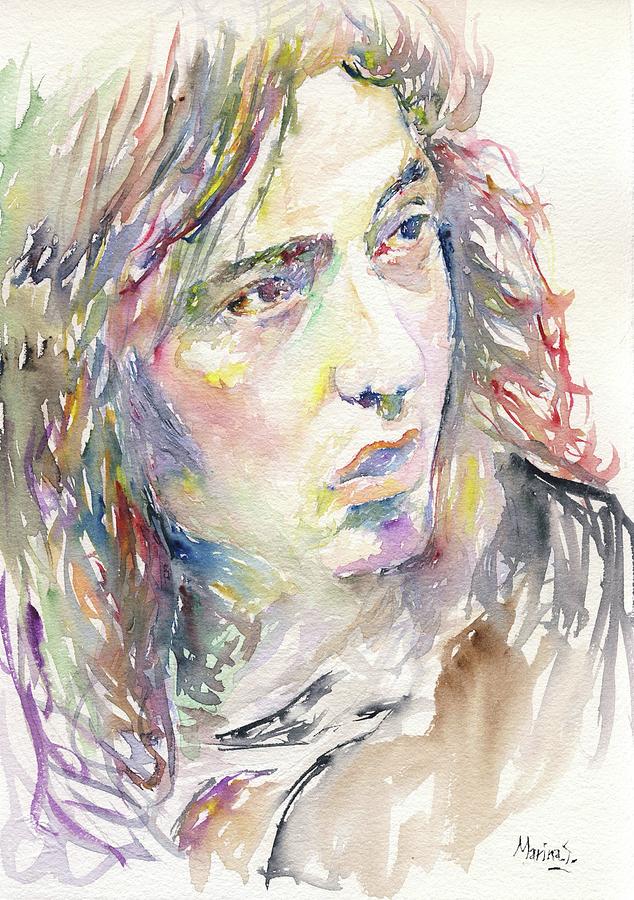 Music Painting - Rory Gallagher by Marina Sotiriou