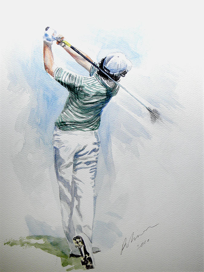 Rory Mcilroy Painting - Rory Mcilroy 2011 by Mark Robinson Rory Mcilroy Painting - Rory Mcilroy 2011 by Mark Robinson