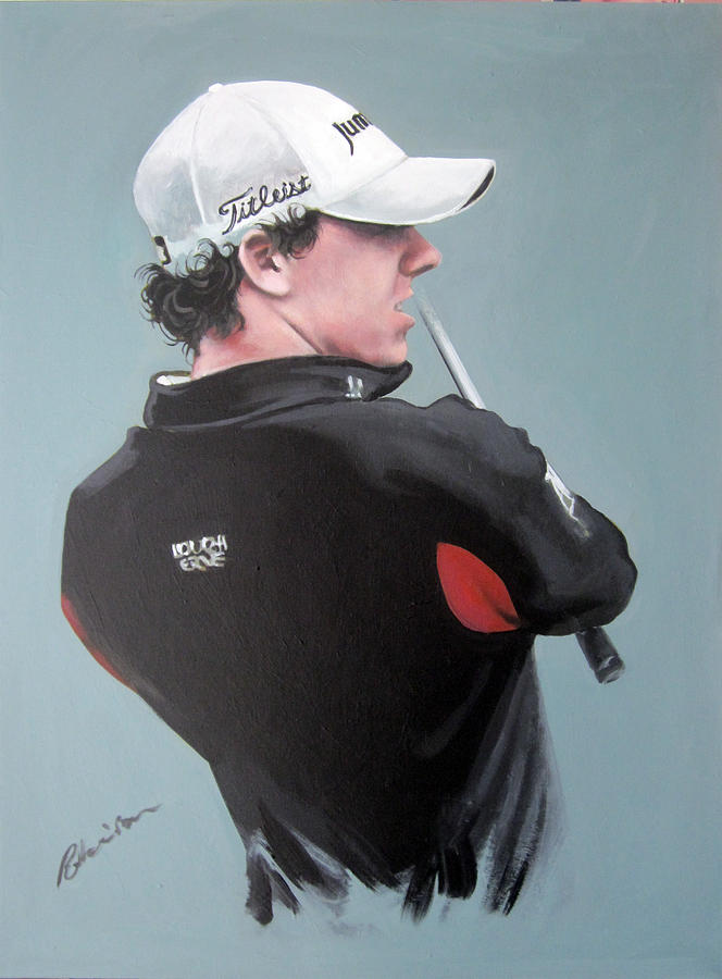Rory Mcilroy Painting - Rory Mcilroy 2012 by Mark Robinson Rory Mcilroy Painting - Rory Mcilroy 2012 by Mark Robinson