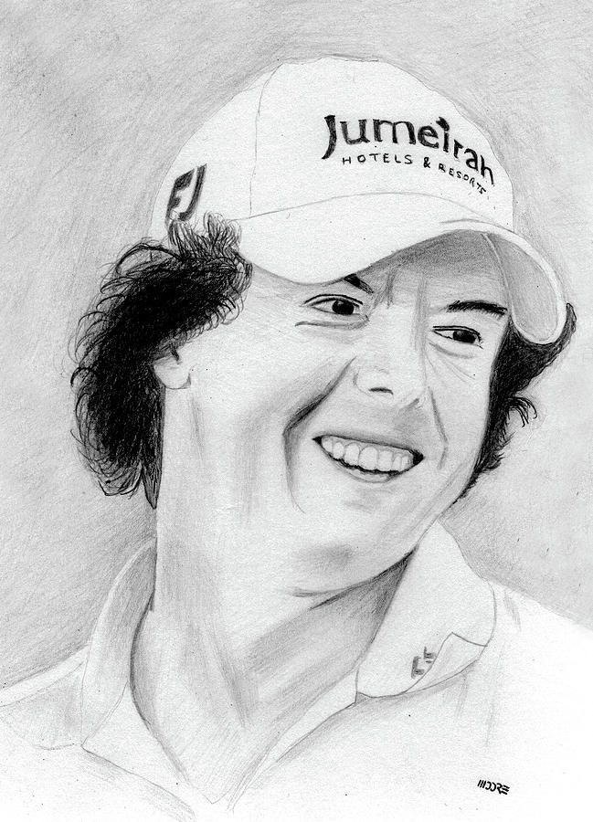 Rory McIlroy Drawing by Pat Moore