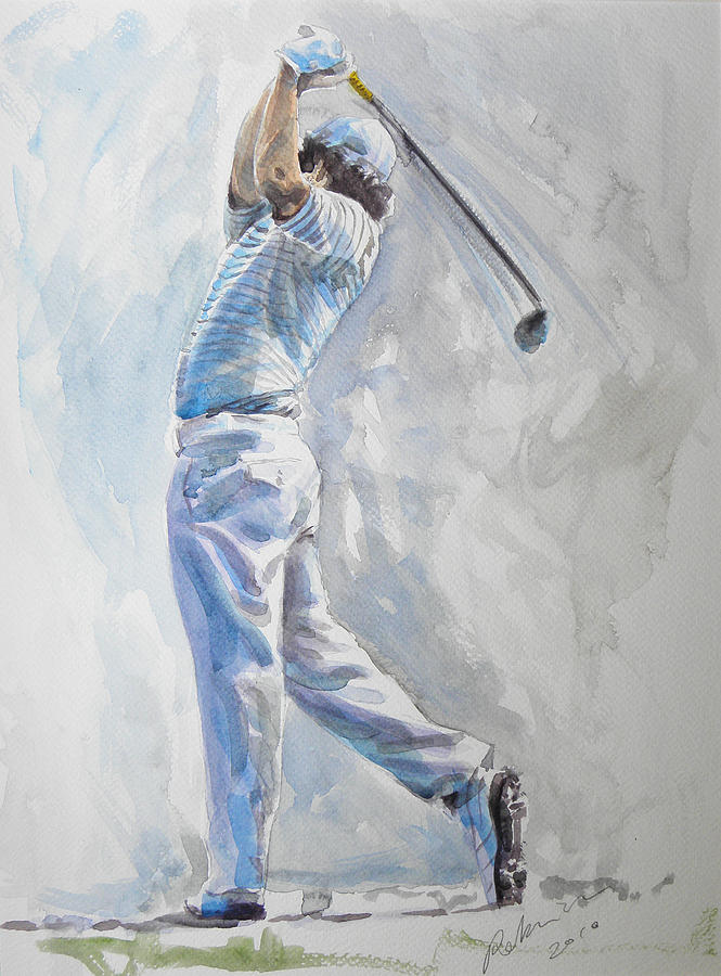 Rory Mcilroy Painting - Rory Mcilroy Watercolor 2010 by Mark Robinson Rory Mcilroy Painting - Rory Mcilroy Watercolor 2010 by Mark Robinson