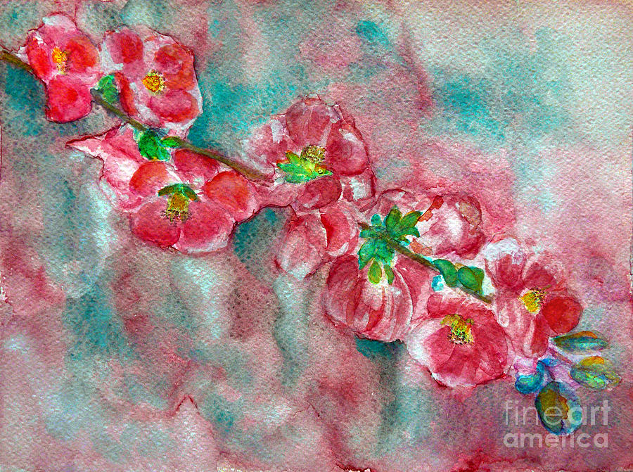 Spring Painting - Rosa by Jasna Dragun