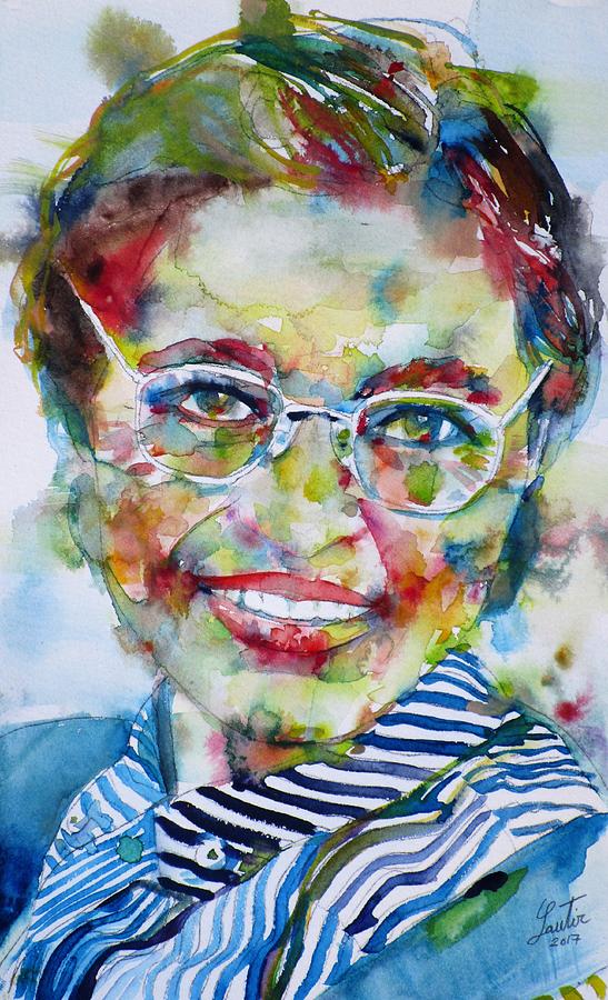 ROSA PARKS - watercolor.2 Painting by Fabrizio Cassetta