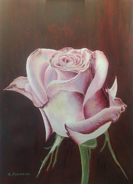 Rose Painting - Rosa by Xavier Florensa