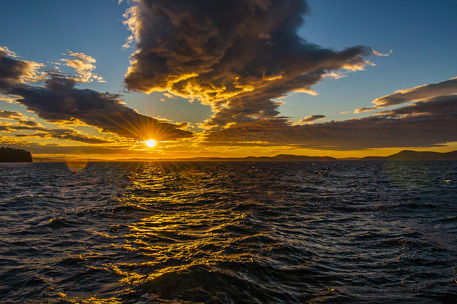 Summer Photograph - Rosario Strait Sunset by Pelo Blanco Photo