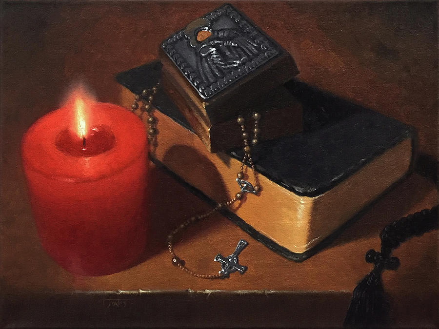 Rosary Meditation Painting by Timothy Jones Rosary Meditation Painting by Timothy Jones