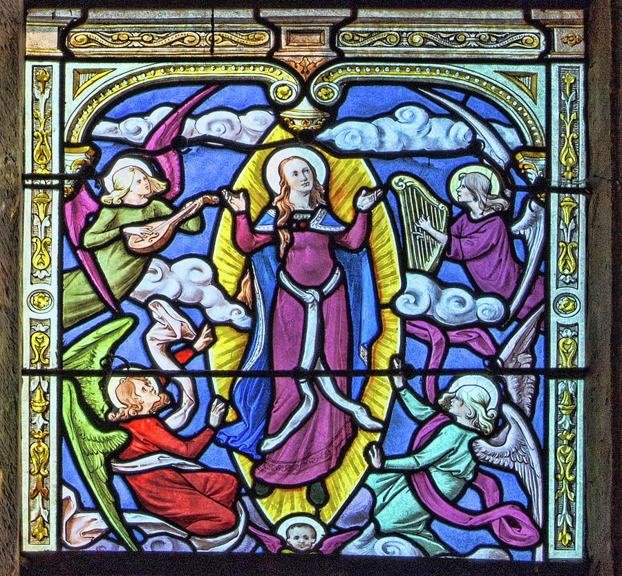 Rosary Window - Fourth Glorious Mystery - The Assumption of the Blessed ...