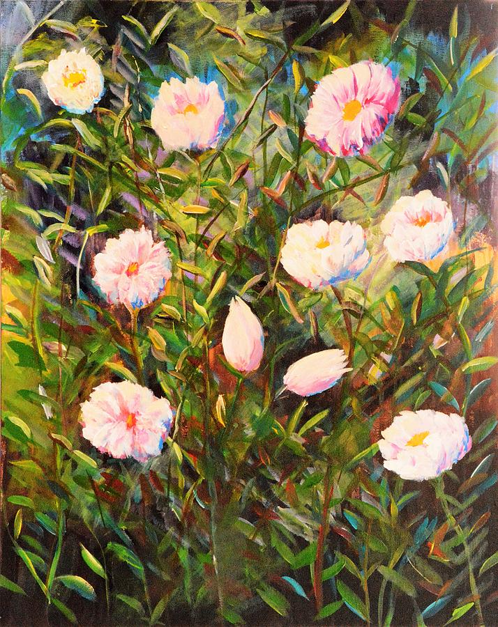Rosas Painting by Medea Ioseliani