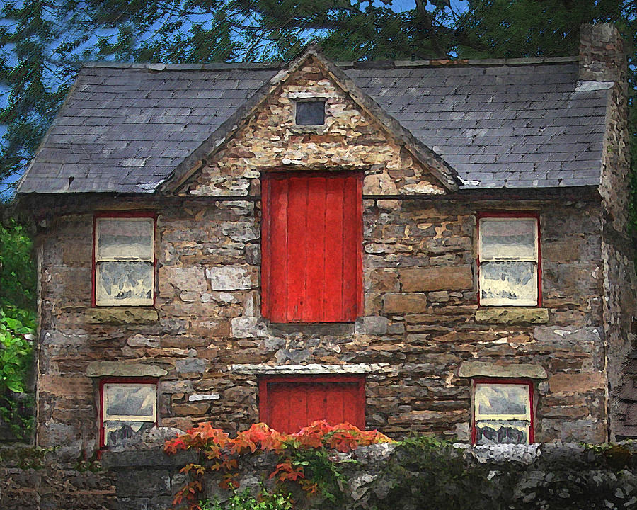 Roscommon Cottage Digital Art by Vicki Lea Eggen