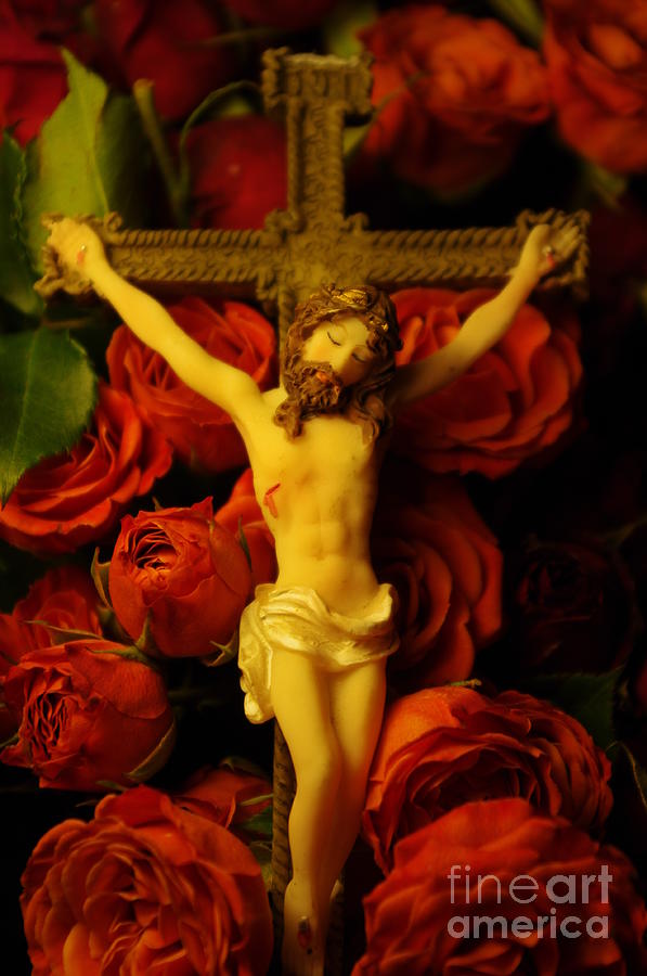 Rose And Cross Photograph by Gerald Kloss