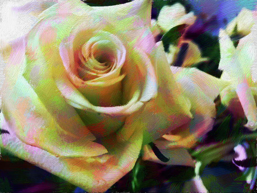 Rose Art 2 Digital Art by Karen Nicholson