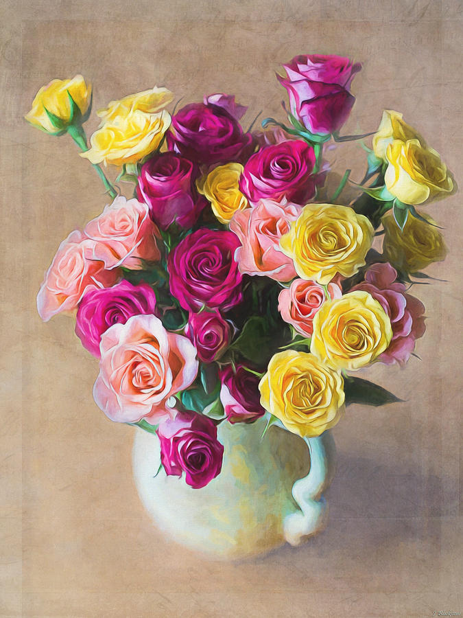 Vintage Painting - Rose Art - The Sweetest Joy by Jordan Blackstone