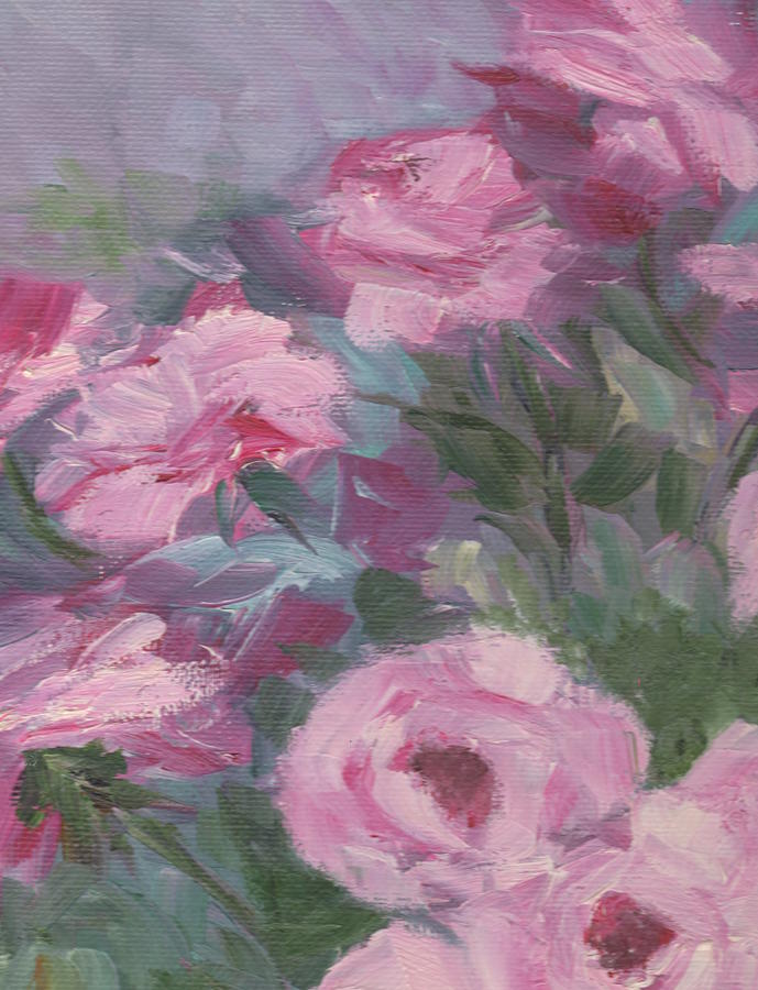 Rose Beauties Painting by Marcy Brennan
