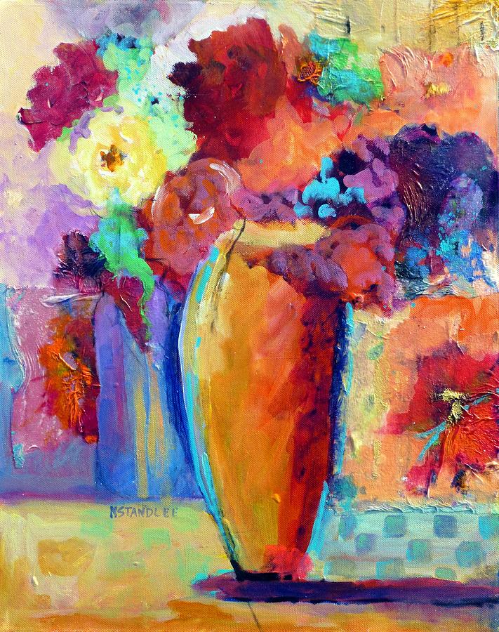 Rose Bouquet Painting By Nancy Standlee - Fine Art America